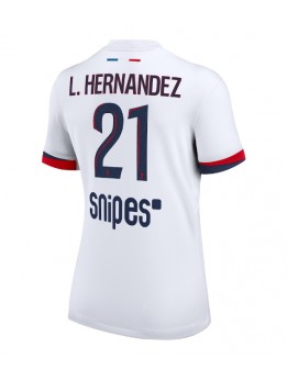Paris Saint-Germain Lucas Hernandez #21 Replika Borta Kläder Dam 2025-26 Kortärmad